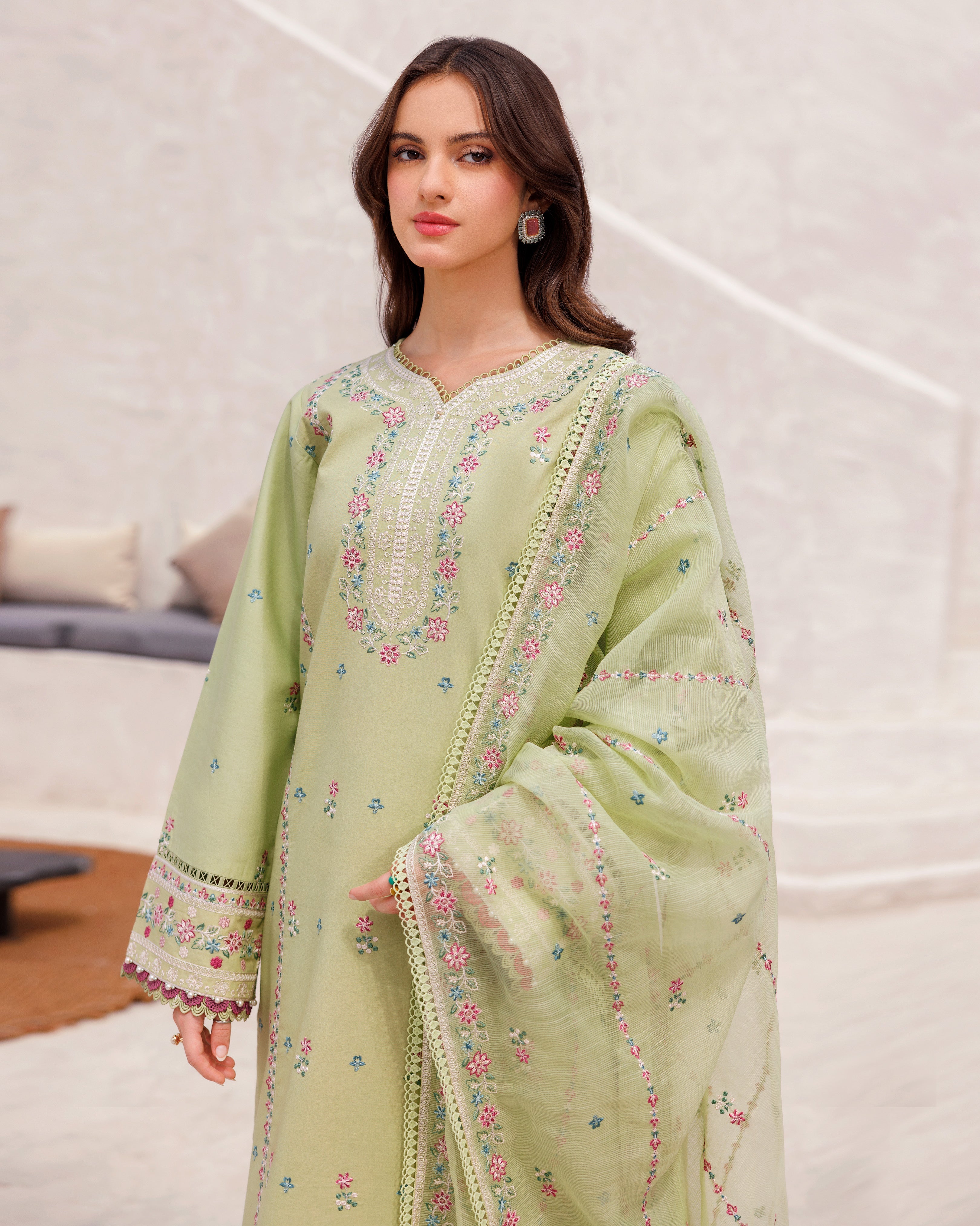 BAHAAR EMBROIDERED LAWN'25