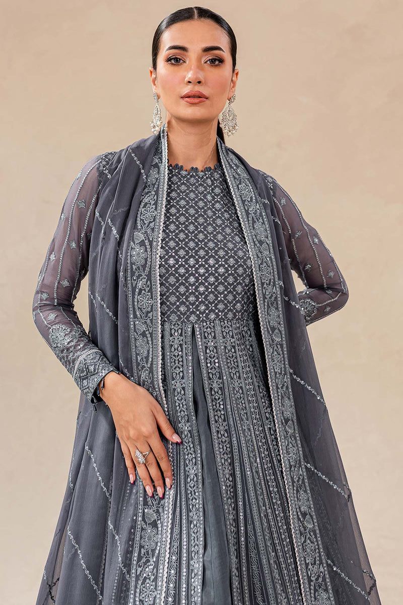 Paras by Pasha Embroidered Net Suits Unstitched Saree PBP25NJ Zar-e-Sahar - Formal Collection