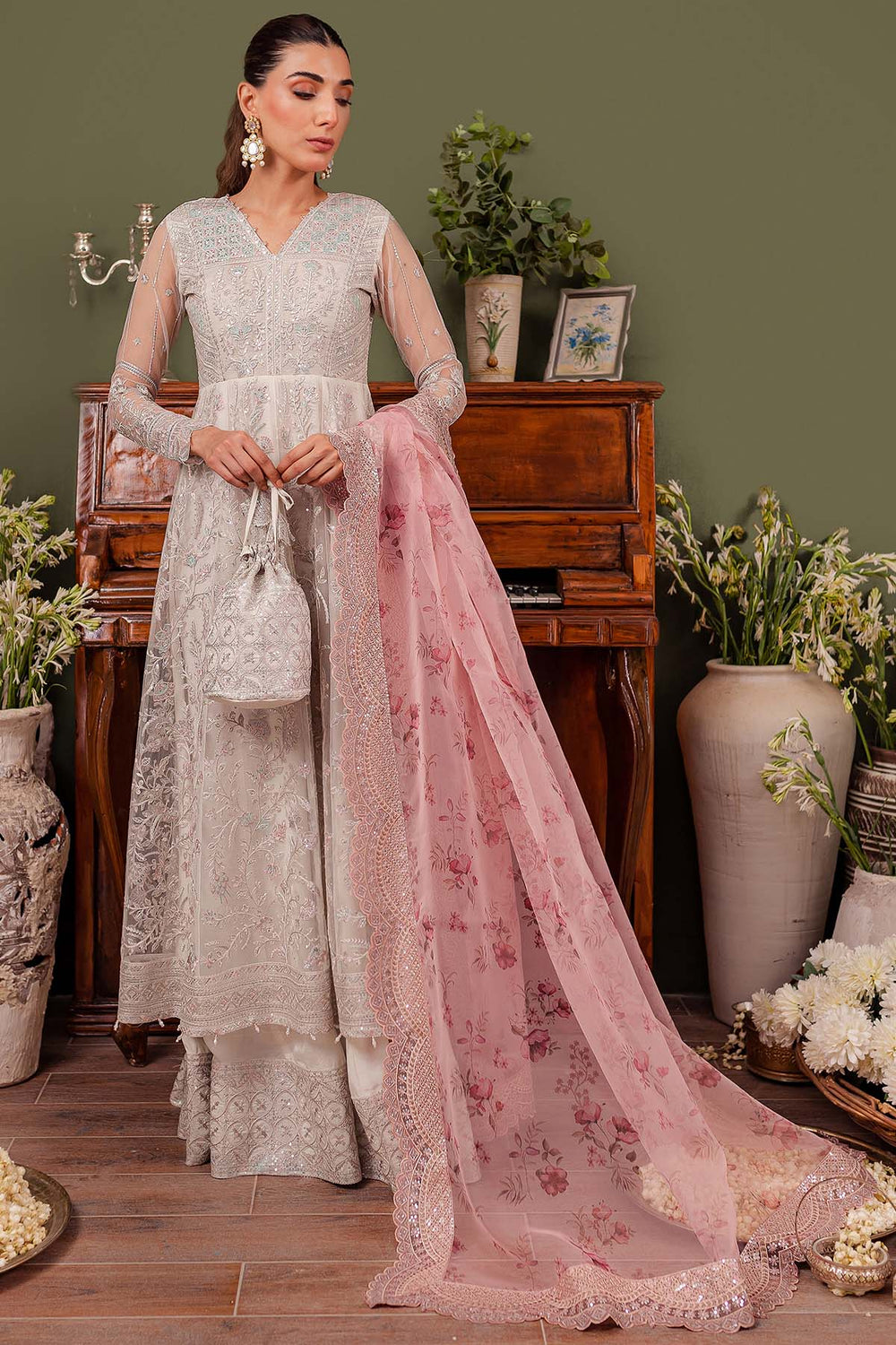 Isabel Embroidered Tunic in Mocha (Online Exclusive) main image 0