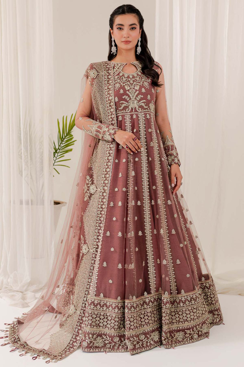 Jasmine Cobalt Blossom Silk Layer Dress