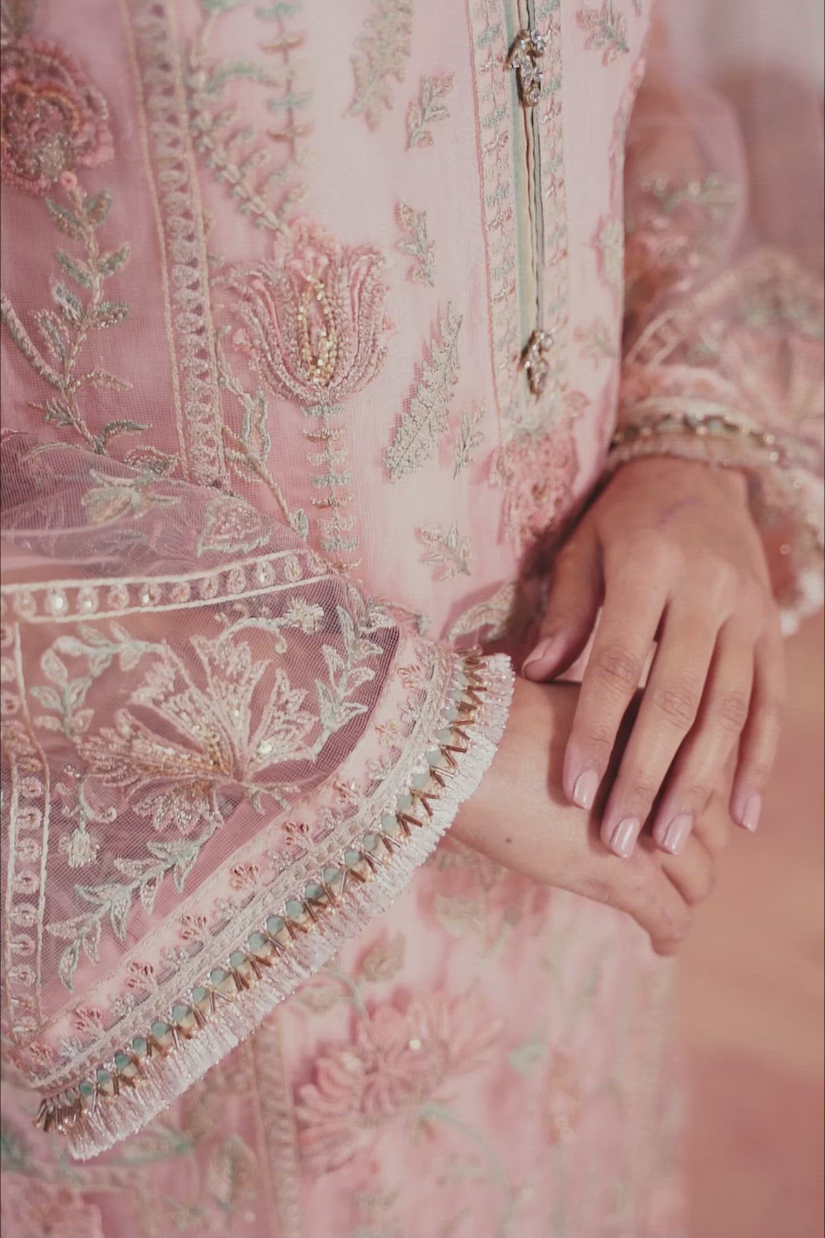 Paras by Pasha Embroidered Net Suits Unstitched Saree PBP25NJ Abr-e-Shaam - Formal Collection